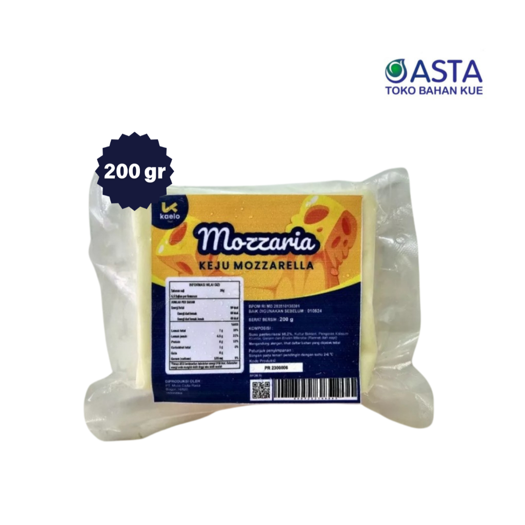 

Mozzaria Keju Mozzarela 200 Gr
