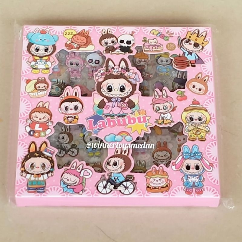 

Stiker Momo isi 100 lbr Waterproof Labubu Kuromi Cinamoroll / Stiker Barbie Anne