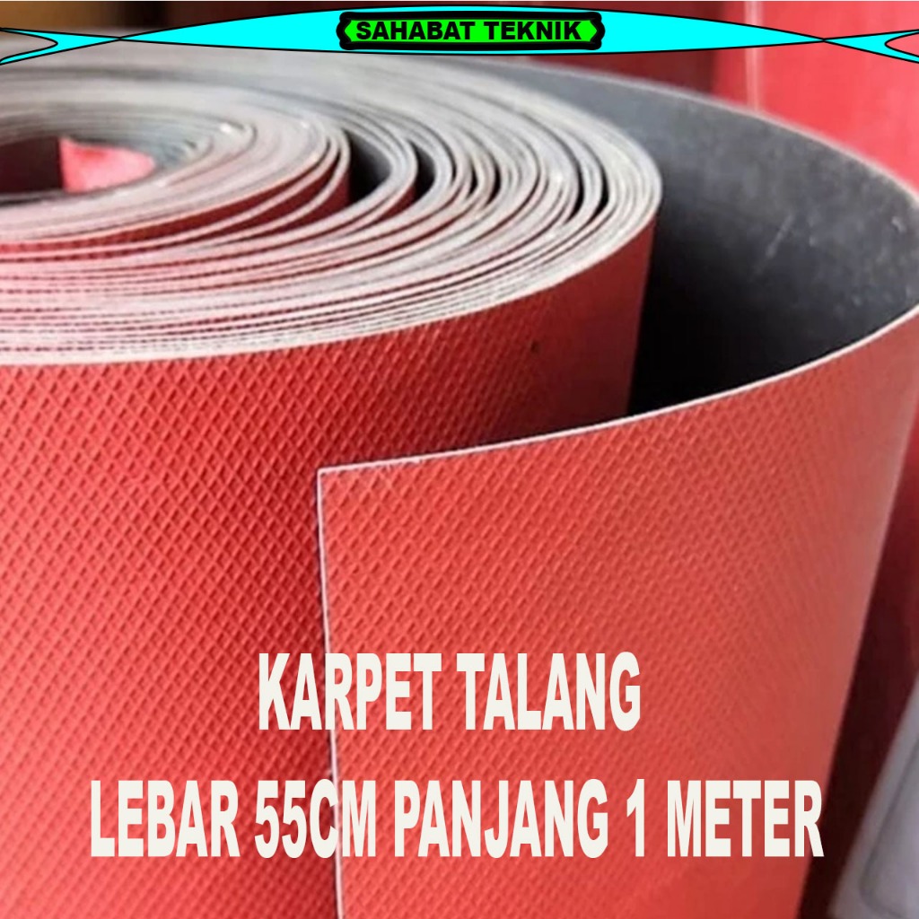 Karpet Talang Air Atap Rumah Merah Anti Bocor lebar 55cm harga per meter