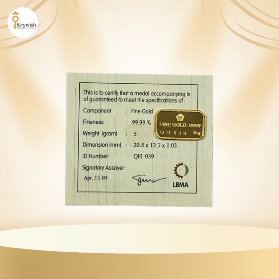 KeyWish Logam Mulia Antam Retro Tidur ( LM ) 5GR