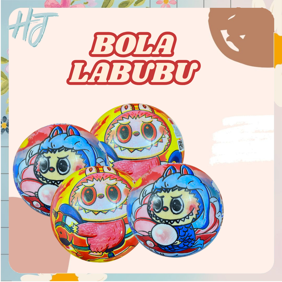 Hj Mainan Anak Bola Karakter Labubu Karet Bola Karakter Toys