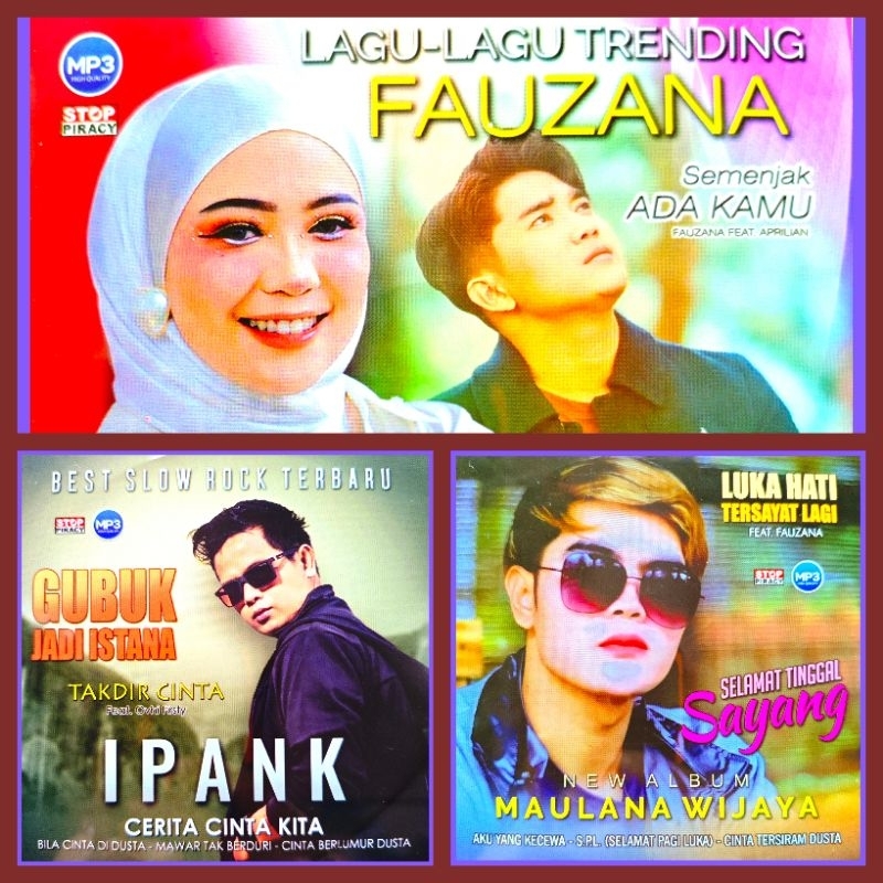 Kaset MP3 Audio Musik Kumpulan Lagu Pop Minang FAUZANA - IPANK - MAULANA WIJAYA Album Pilihan Terpop