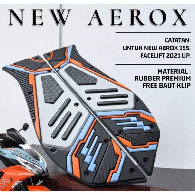 Karpet motor new aerox 155 - pijakan kakai yamaha aerox 155 - karpet motor aerox 155