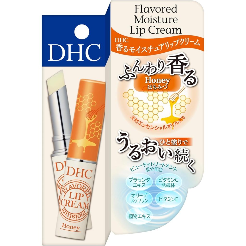 [ PO Japan ] DHC Flavored Moisture Lip Cream Honey | DHC Color Lip Cream | DHC Flavored Moisture Lip