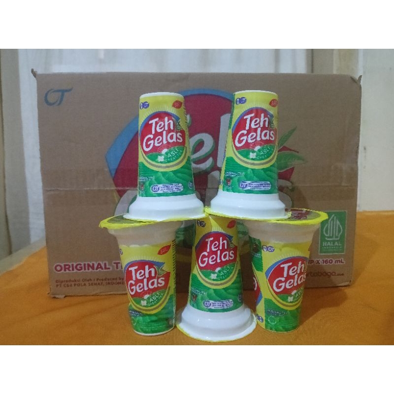 

Teh gelas 1 dus isi 24pcs, 160ml