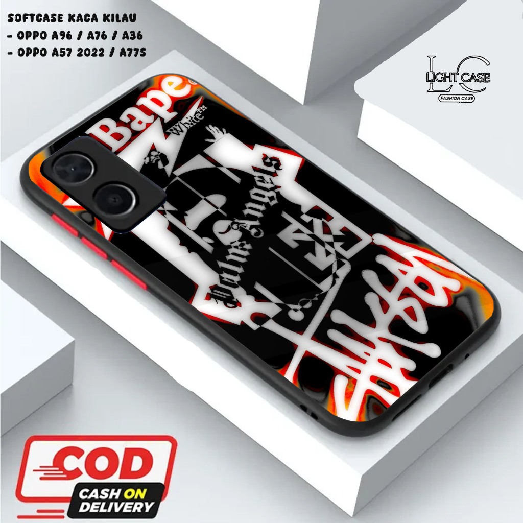 LIGHT CASE SOFTCASE GLOSSY (KACA KILAU) OPPO A96 / A76 / A36 || OPPO A57 2022 / A77S dan ALL TYPE SM