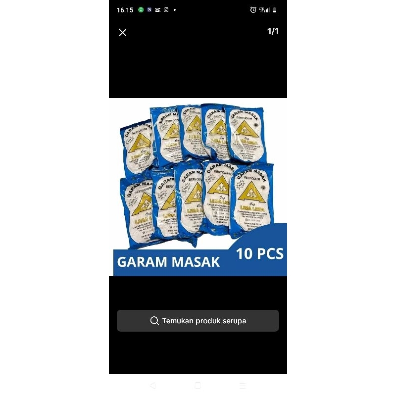 

10 pcs garam masak