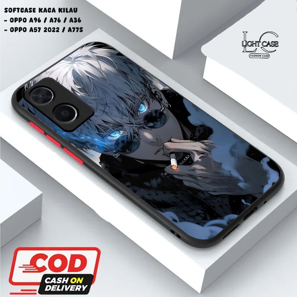 LIGHT CASE SOFTCASE GLOSSY (KACA KILAU) OPPO A96 / A76 / A36 || OPPO A57 2022 / A77S dan ALL TYPE SM