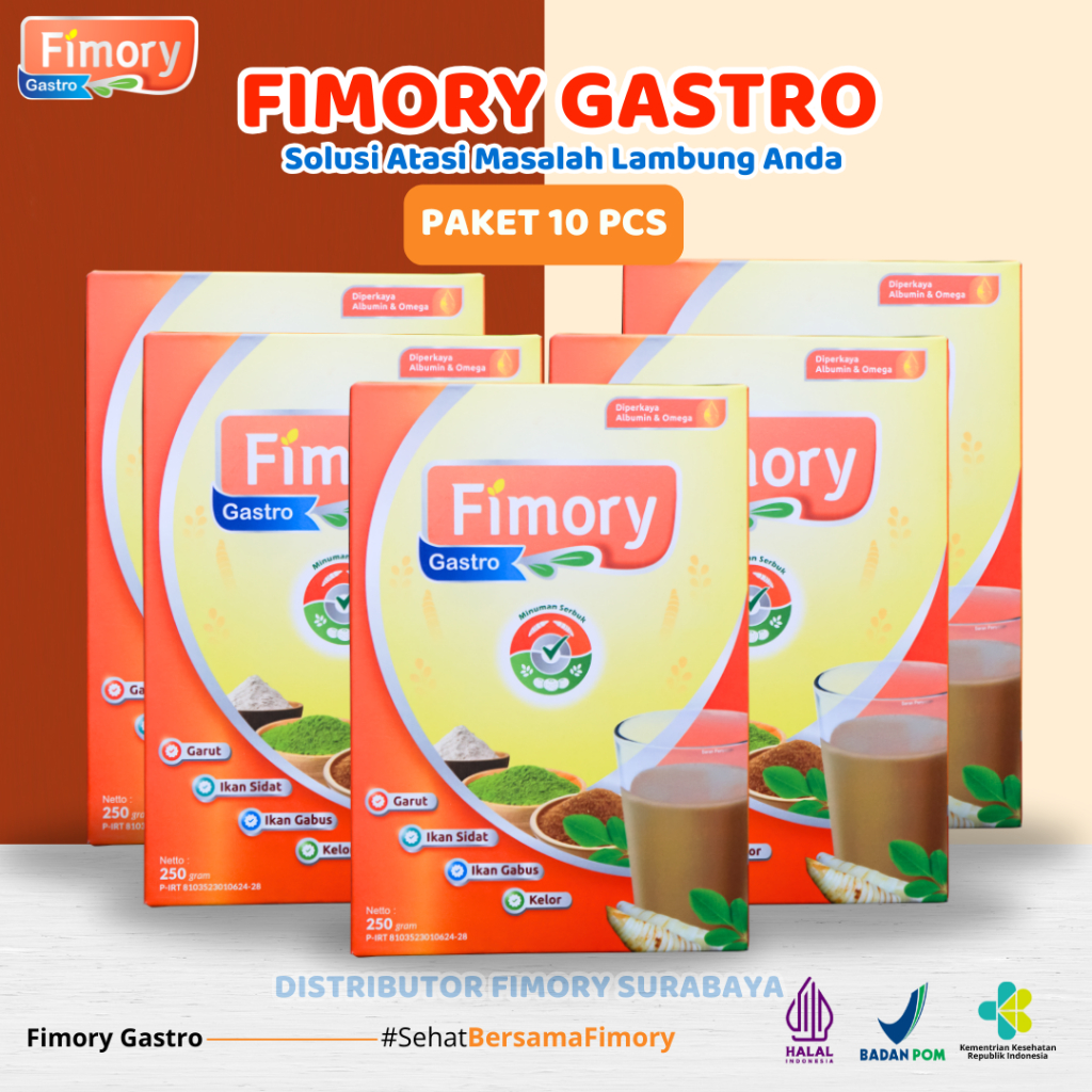 

Paket 10 Fimory Gastro - Minuman Sehat Sembuhkan Asam Lambung, Maag, Gerd Kronis | BPOM