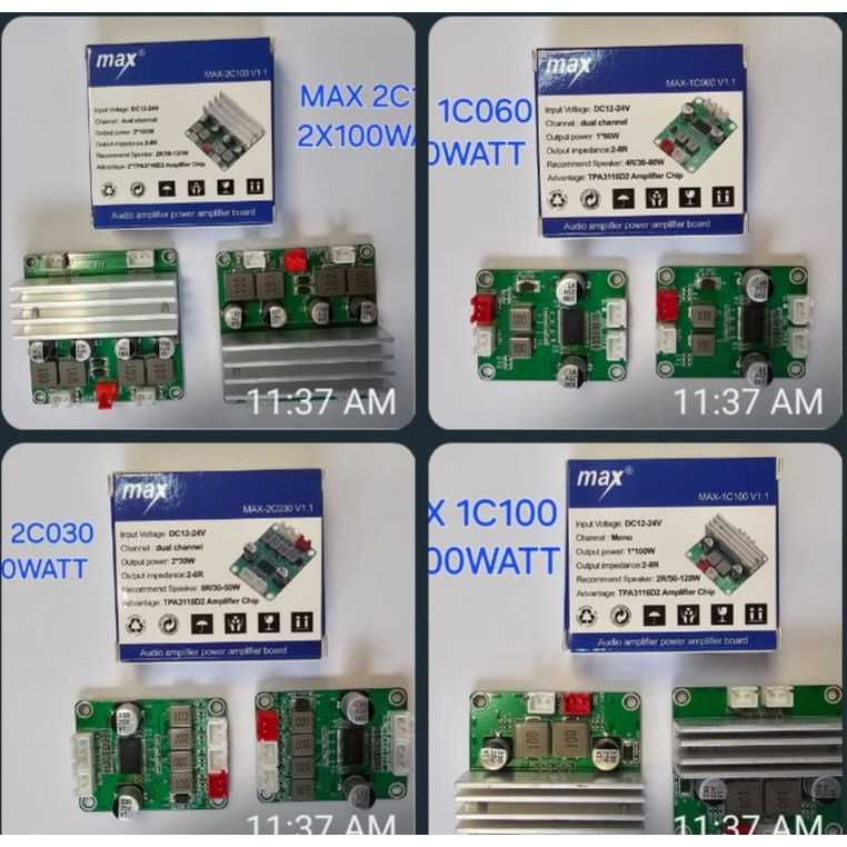 Rangkaian Power CLASS D MAX 1C060 1 X 60WATT / 2C030 2 X 30WATT / 1C100 1 X 100WATT / 2C100 2 X 100W