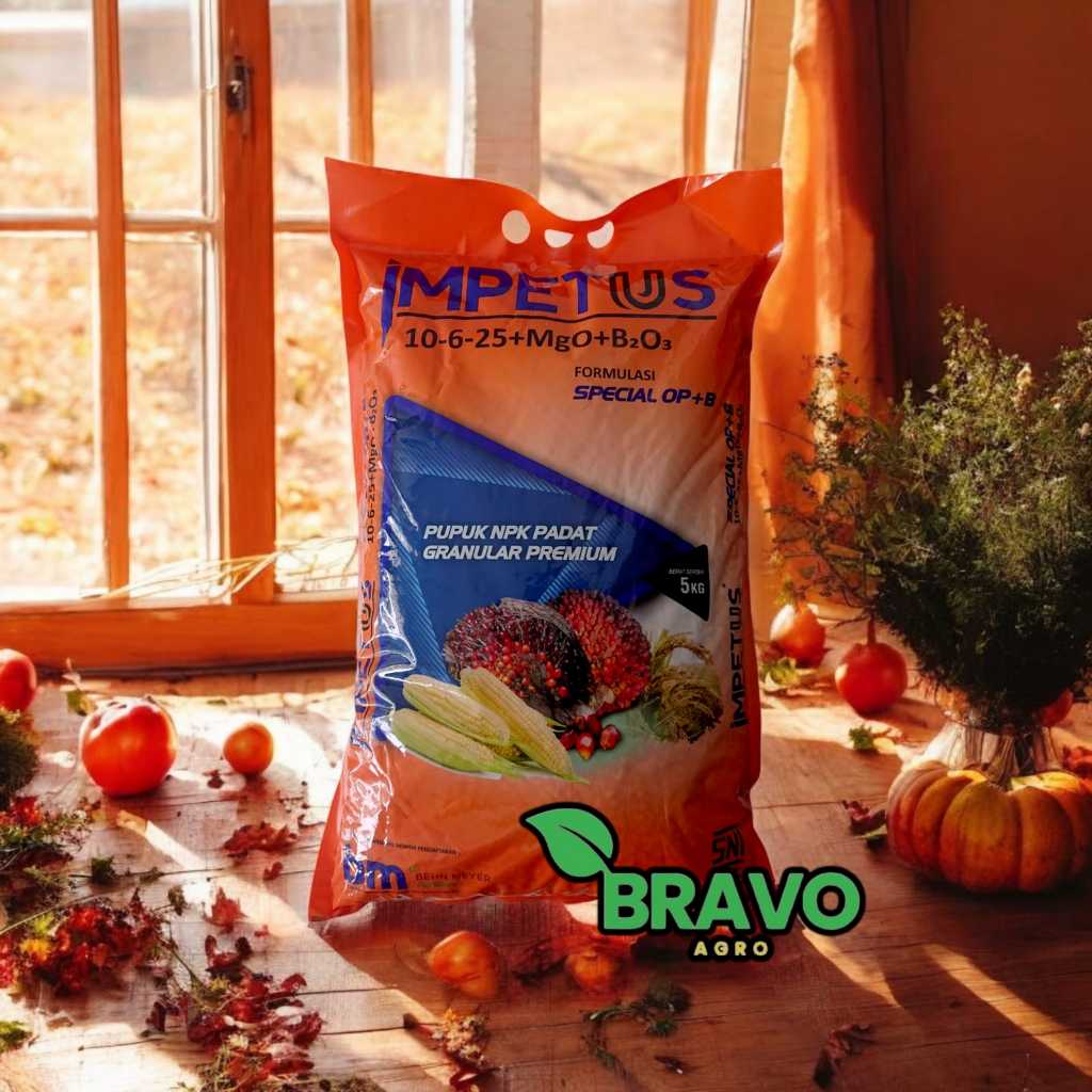 PUPUK NPK IMPETUS 10-6-25+MgO+B2O3 - Kemasan 5 Kg