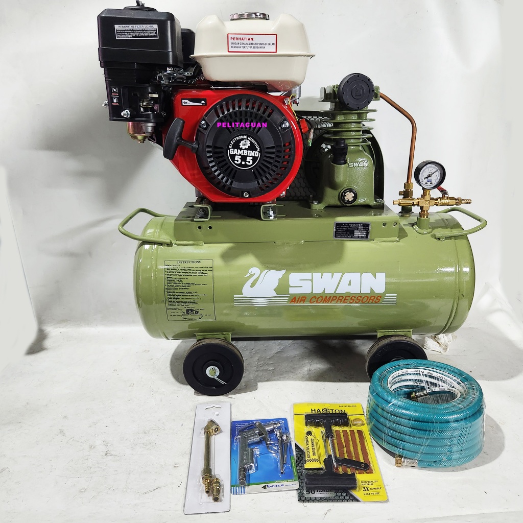 Paket Mesin kompresor Swan 1/4 hp SU114