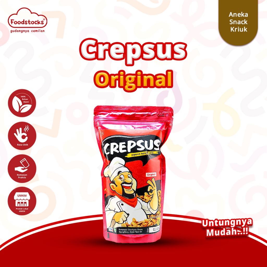 

Keripik Usus Crispy Rasa Original Crepsus