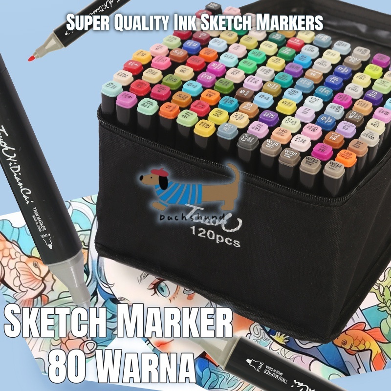

Spidol Warna Warni 1 Set Sketch Marker Spidol Umum General Marker Set Animation Markers Marker 80 Warna