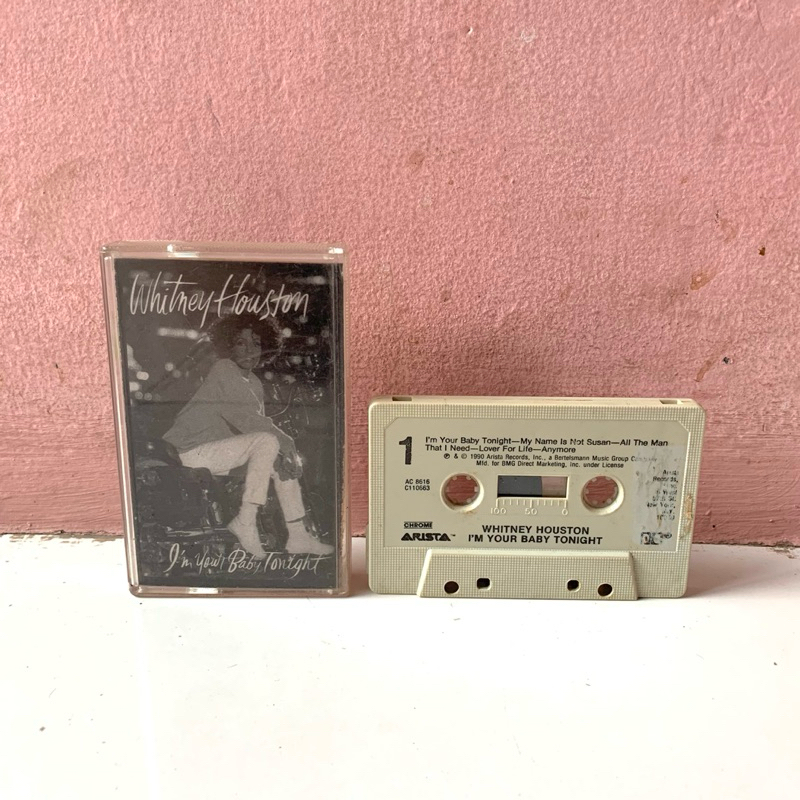 Kaset Pita Import Pop Whitney Houston - I’m Your Baby Tonight USA Press