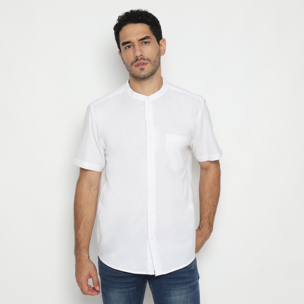 Platini Kemeja Koko Pria Lengan Pendek Katun 21049