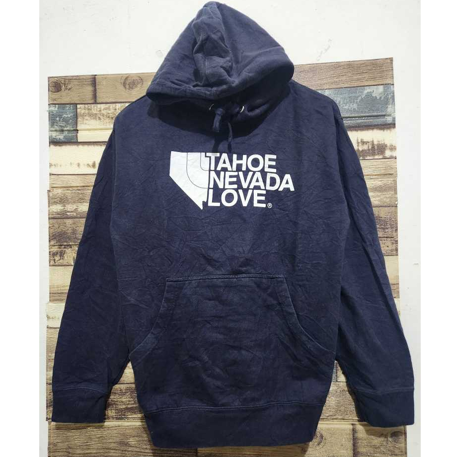 Tahoe Nevada Love Canada Streetwear Hoodie Navy Original ( Size M )