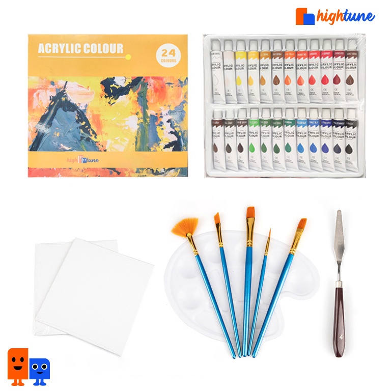 

KODE N69Q Hightune Acrylic Paint Set Cat Akrilik Set 1224 Warna 1ml12ml Lukis Kanvas Acrylic DasarPrimer