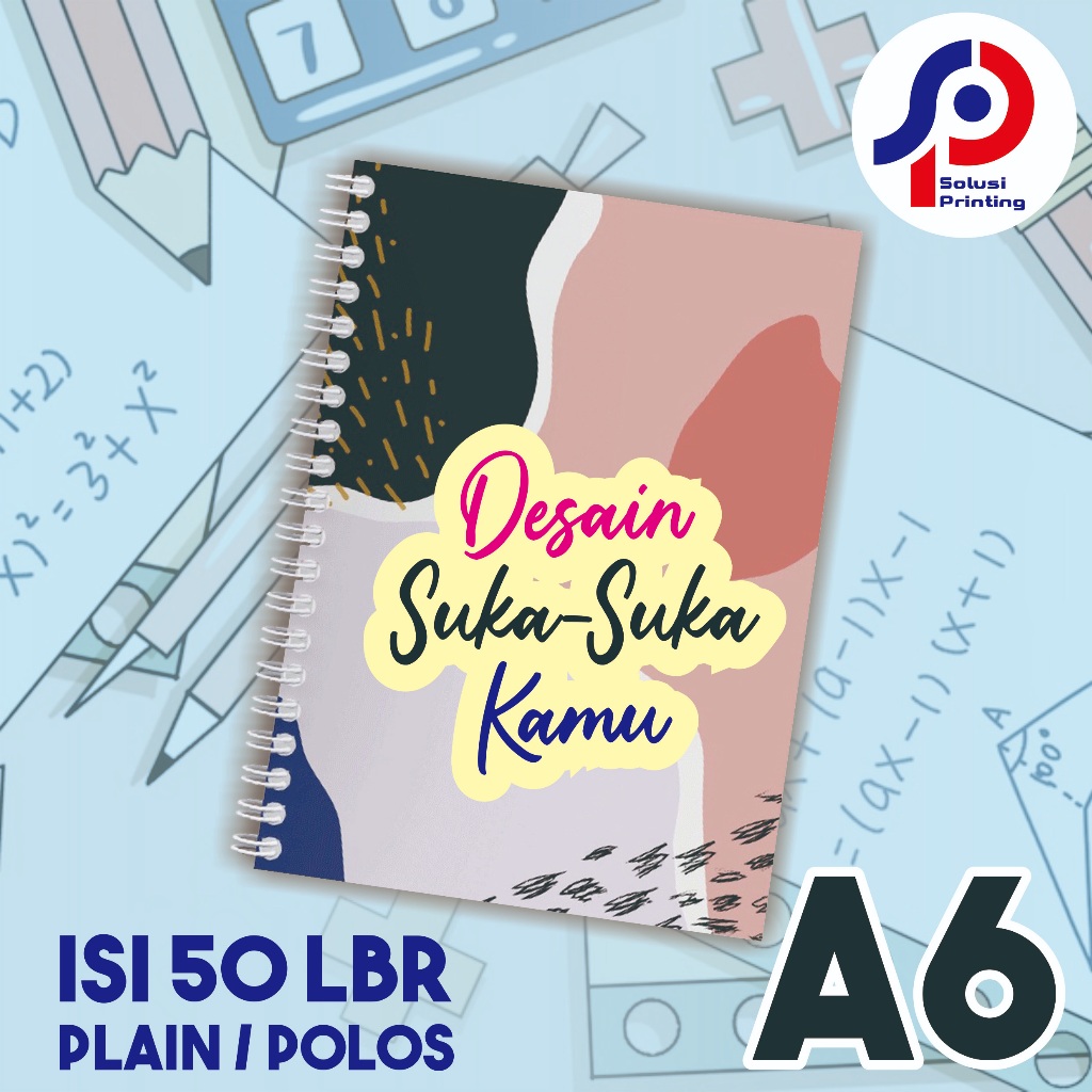 

Notebok A6 isi Polos Cover Custom