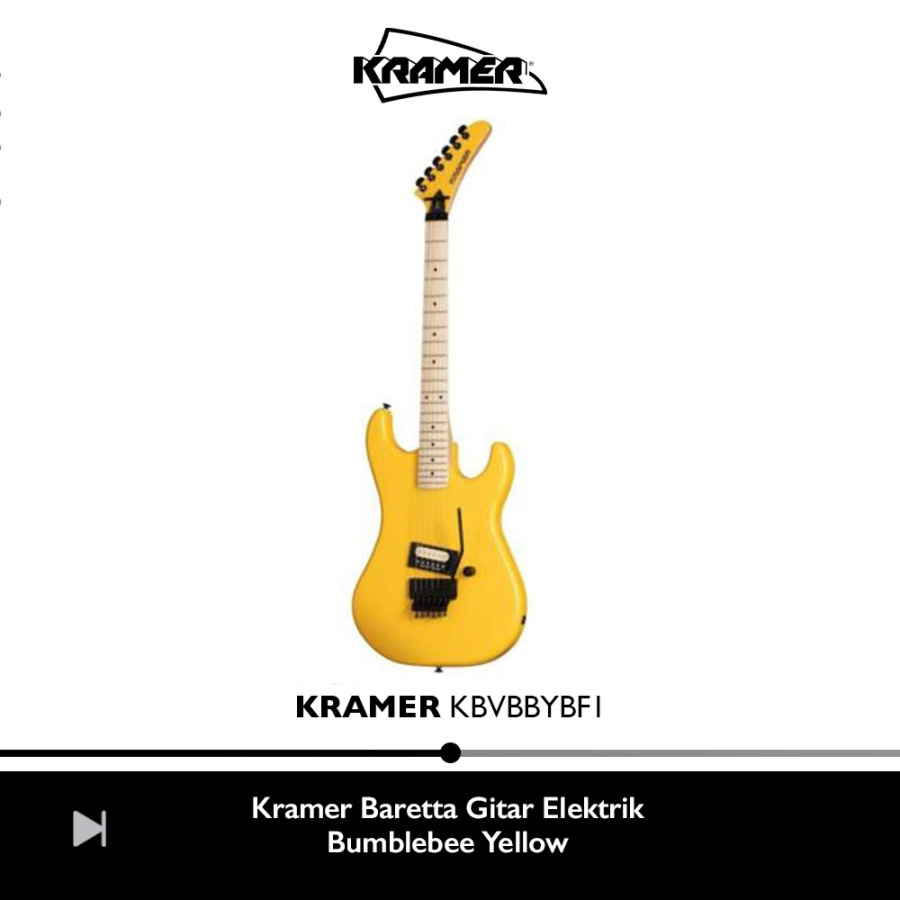 Kramer Baretta Gitar Elektrik - Bumblebee Yellow