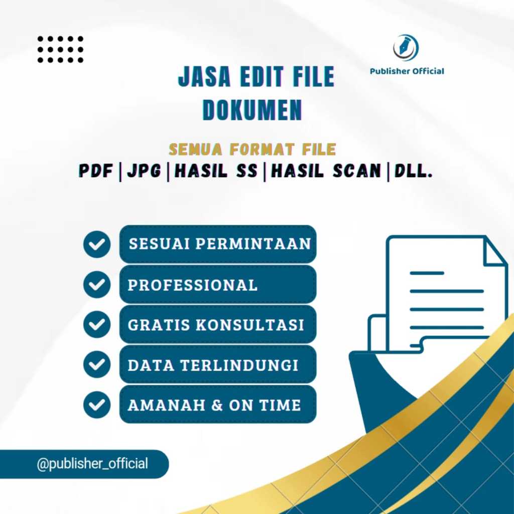 JASA EDIT PDF, FOTO, Hasil SCAN, Hasil SS, dan DOKUMEN LAINNYA.