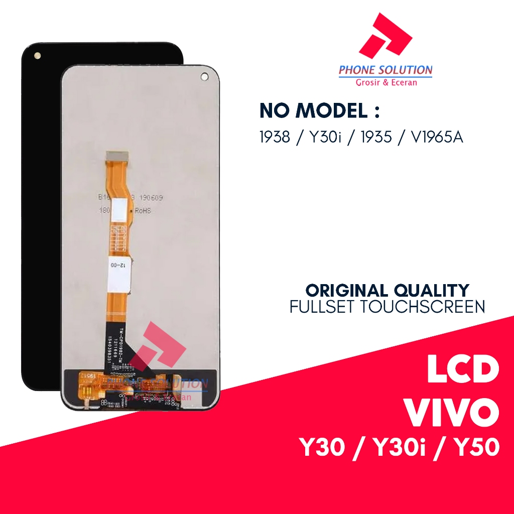 LCD Vivo Y30 / Vivo Y30i / Vivo Y50 - Original 100% Fullset Touchscreen - Garansi 1 Bulan