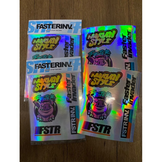 

stikerpack hologram faster invader