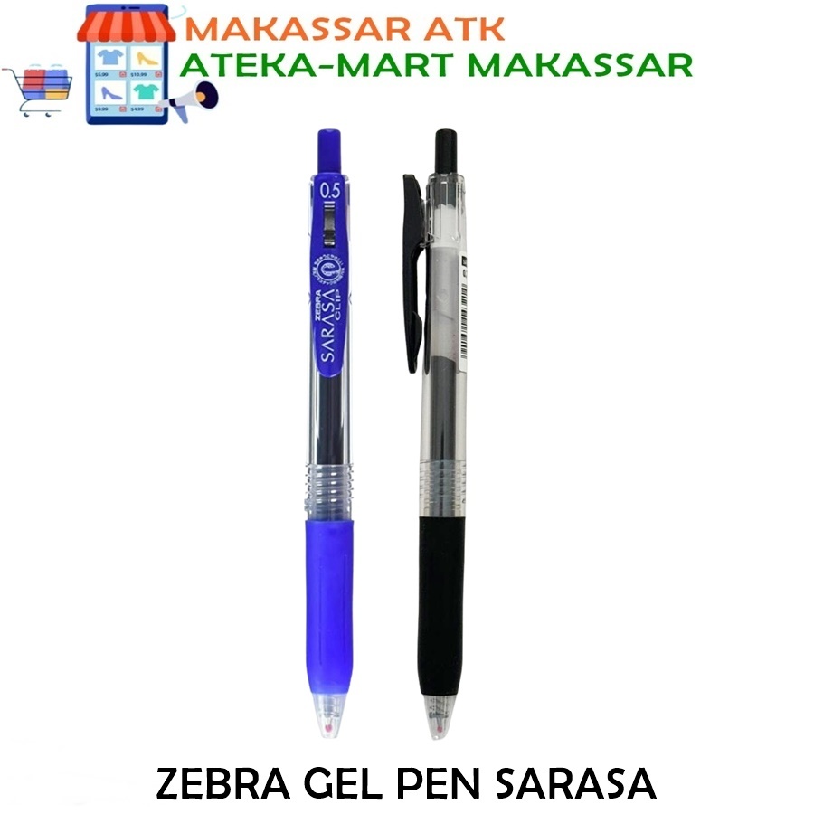

[1 PCS] ZEBRA SARASA GEL PEN 0.5MM 0.7MM 1.0MM HITAM - BIRU