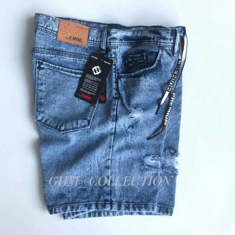KODE L89Y celana pendek sobek pria jumbo original distro fashion jeans bigsize