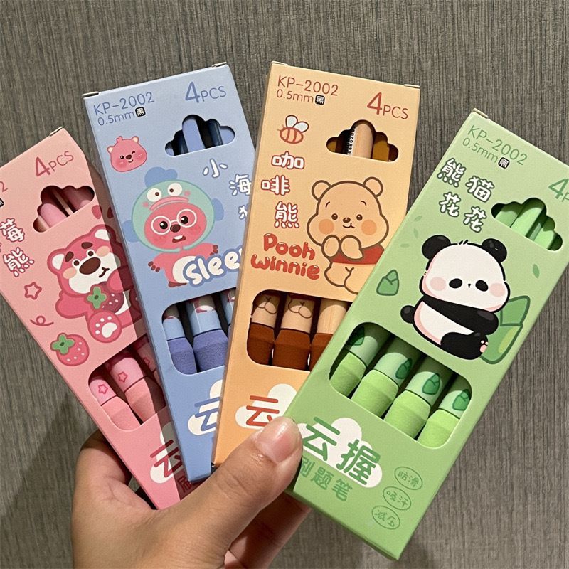 

Pena Mekanik Karakter 4 in 1 Lucu Gemas Loopy Lotso Pooh Panda