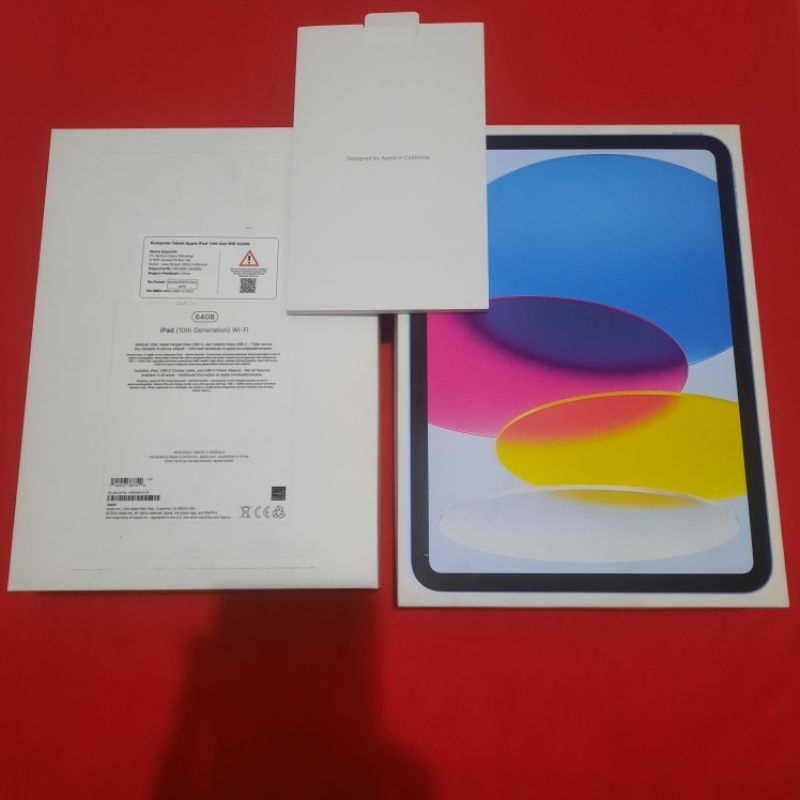 dus box ipad 10 th generation blue 64 gb original 100% copotan ibox lengkap manual book ipad air gen