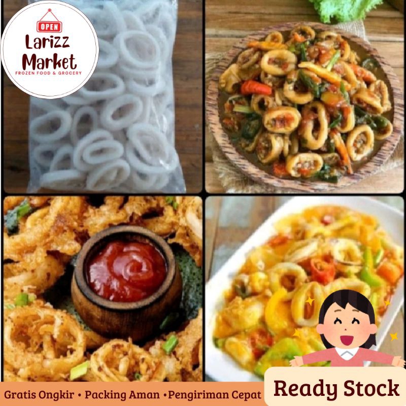 

Cumi Ring Frozen Siap Pakai Praktis Isi Banyak 1KG