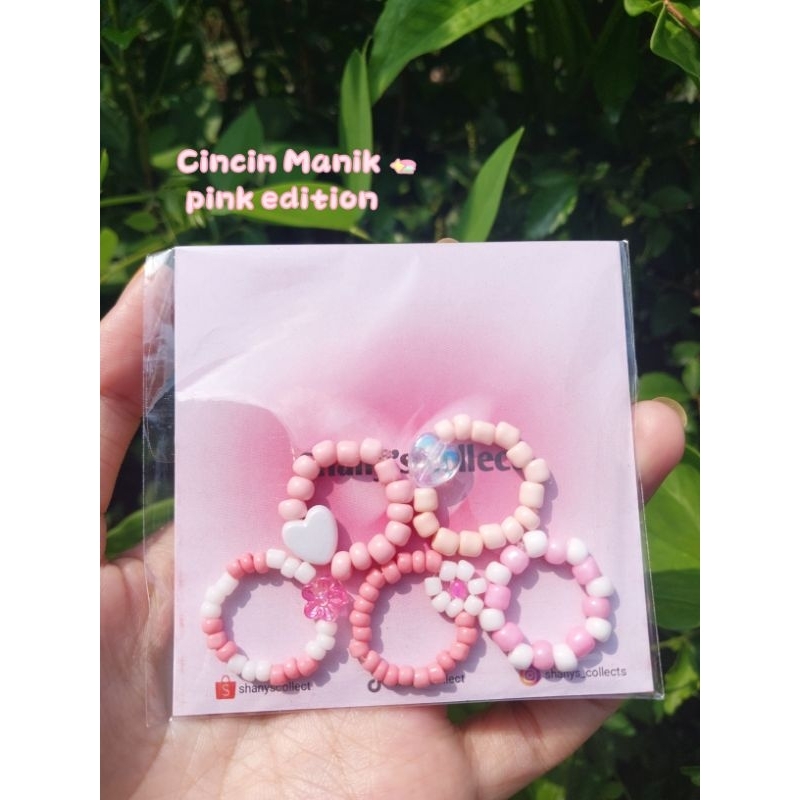 set cincin manik aesthetic isi 5pcs// paket cincin manik by shanys collect