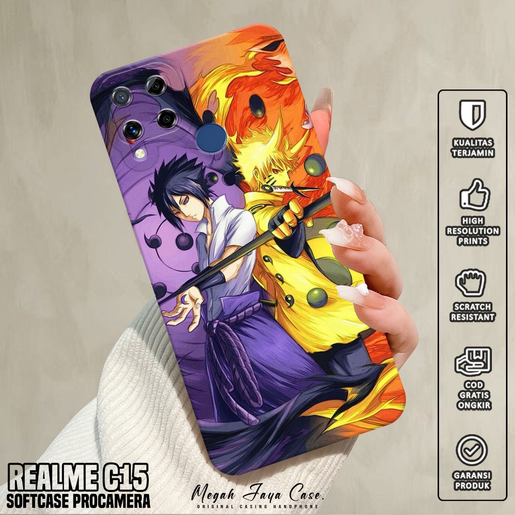 Case REALME C15 - Softcase Hp REALME C15 Motif Anime NRT - Silikon Hp REALME C15 - Kondom Hp REALME 