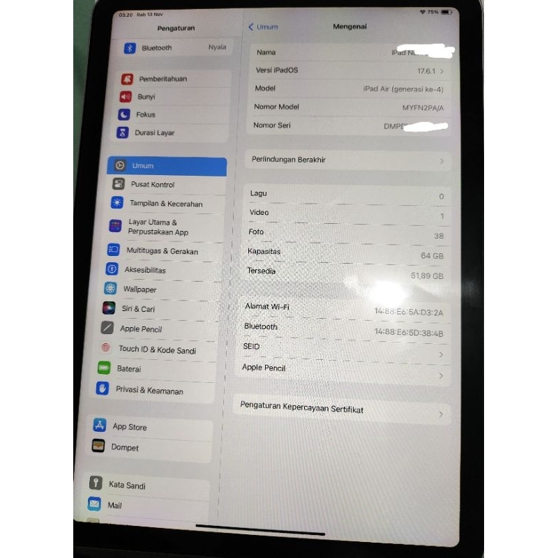 Ipad Air 4 64gb Wifi Only Ex Ibox