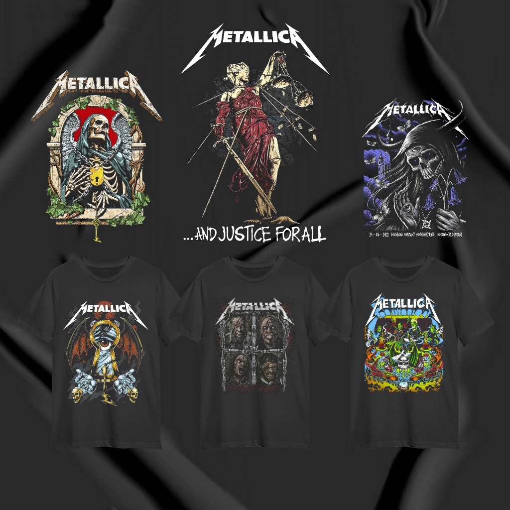

SABLON STIKER DTF UKURAN A3 TEMA METALLICA