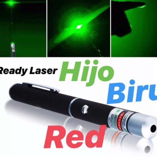 HJ6 Laser Pointer Senter Pen Laser Laser Biru Merah Laser Blue Red Laser
