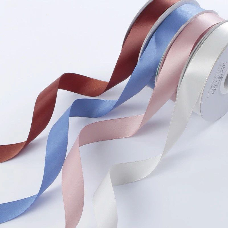 

25yard=23meter/PITA SATIN IMPORT SEDANG/pita kado/pita buket bunga