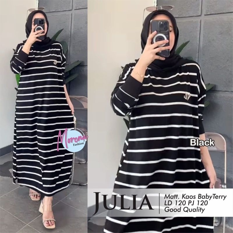 nazwa dress kaos import laiqa kaos lengan panjang dress garis garis gamis jumbo ld120 ld 130 kaos sa