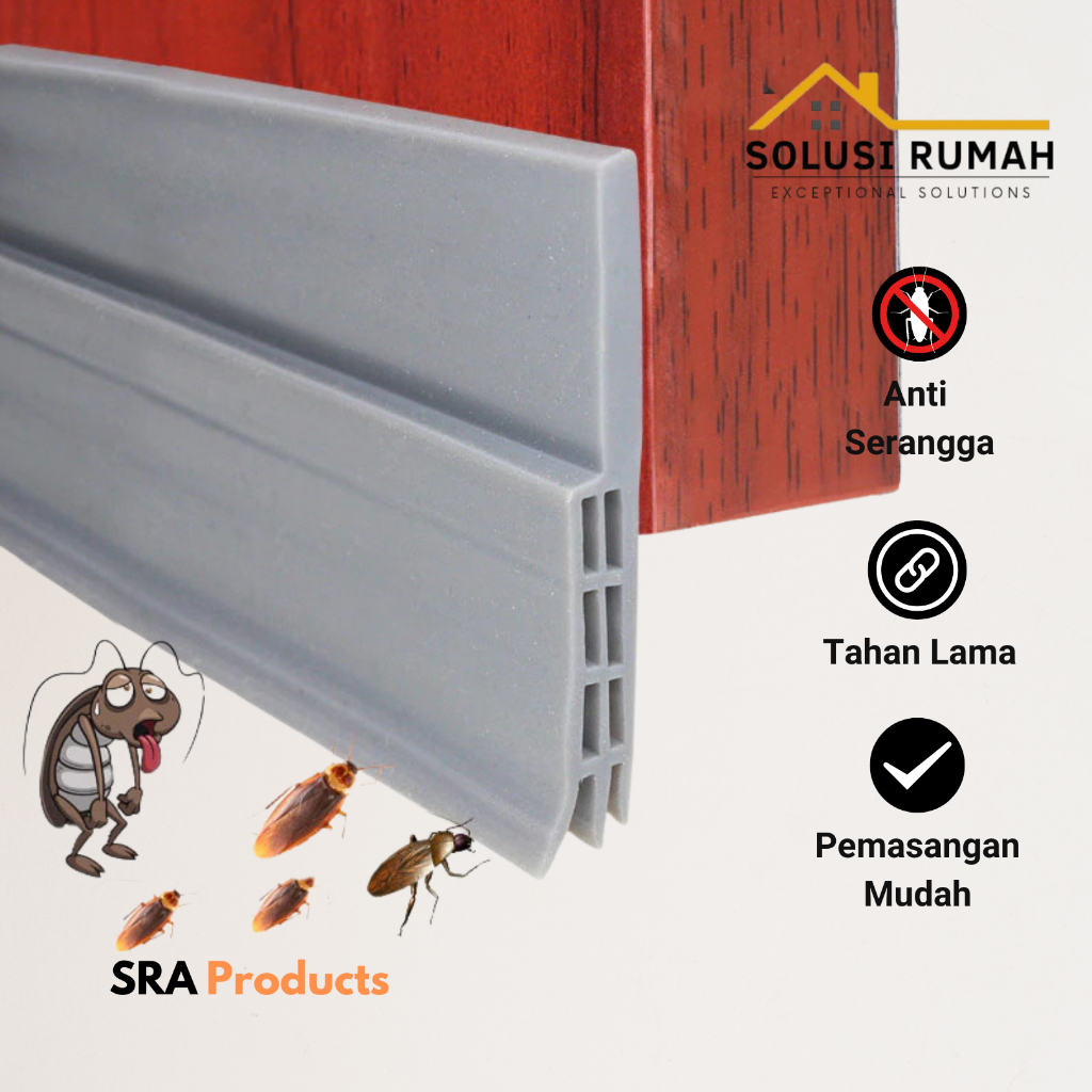 

Lis Penghalang Serangga Bawah Pintu Door Bottom Seal Pest Control 100 cm