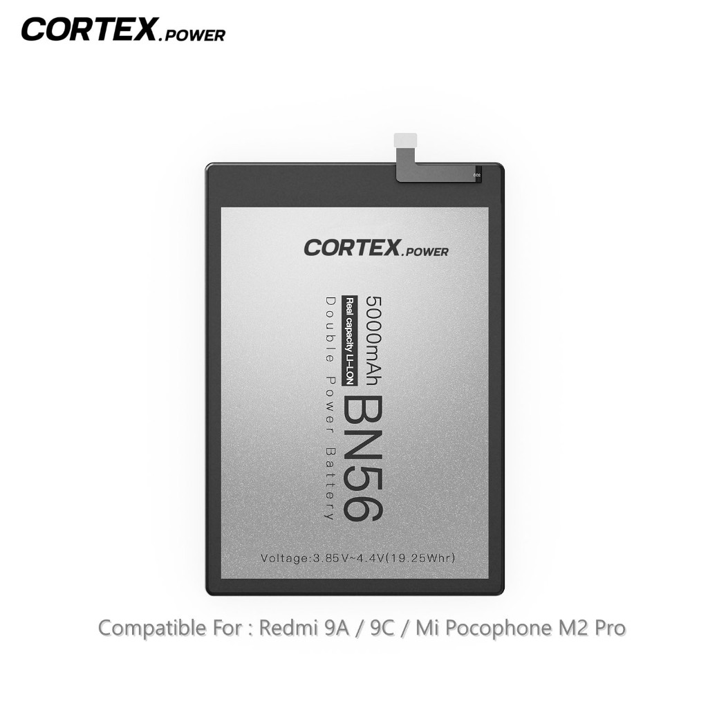 Cortex Power - Baterai BN56 Compatible for Redmi 9A / Redmi 9C / Poco M2 Pro Original Double Power I