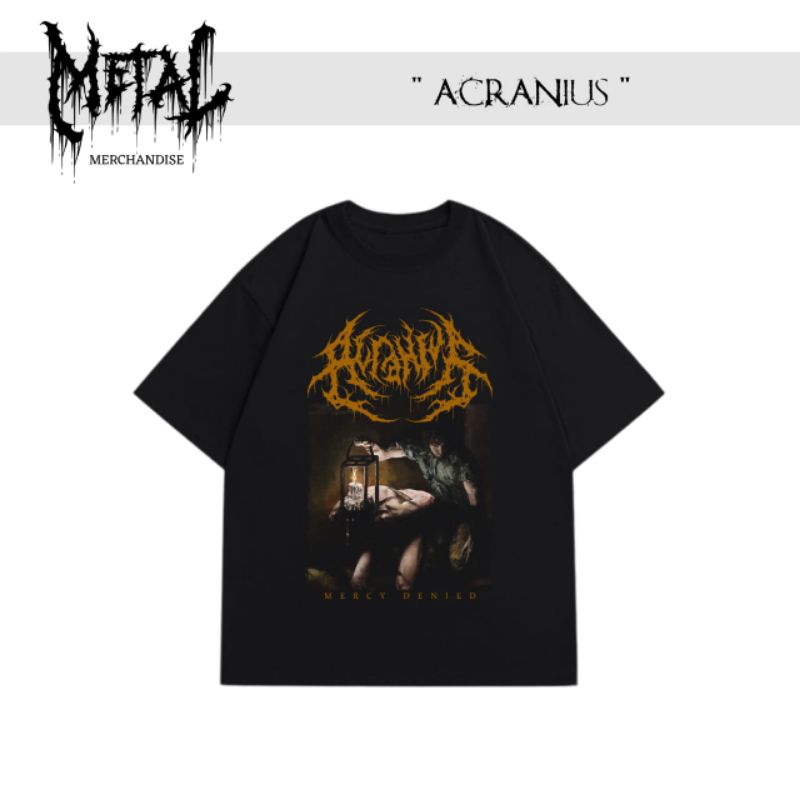 T-shirt Acranius kaos band metal luar negeri original