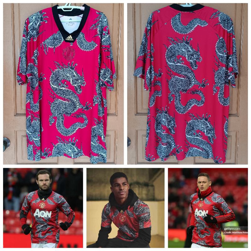 Jersey MU Manchester United CNY Chinese New Year Lunar New Year Edition Pre Match 2020 Original