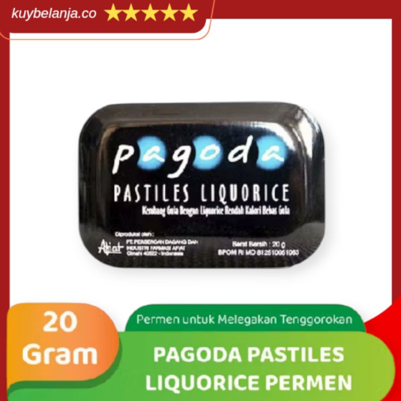 

Pagoda Pastiles LiquoRice Permen 20 gr