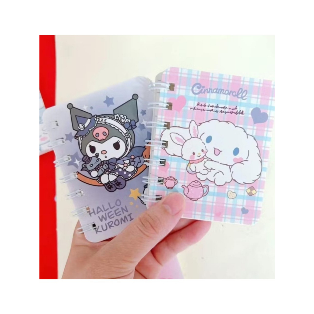 

NOTEBOOK RENCENG SANRIO KUROMI POMPOMPURIN CINNAMONROLL / BUKU MEMO MINI ANAK TERMURAH