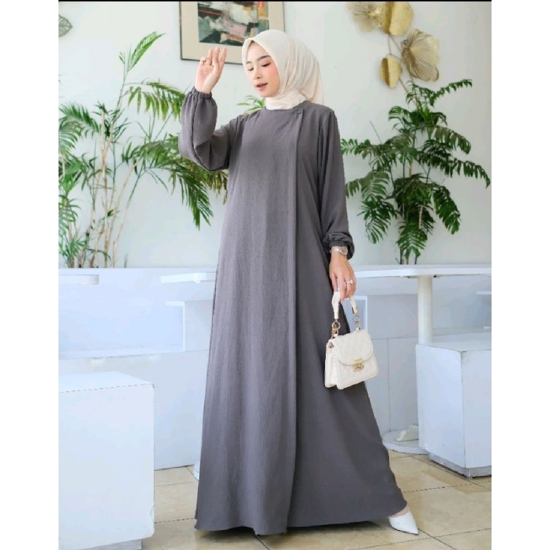 BAHAN PREMIUM / Gamis Maryam Gamis Lebaran 2025 Dress Wanita Simple Elegan