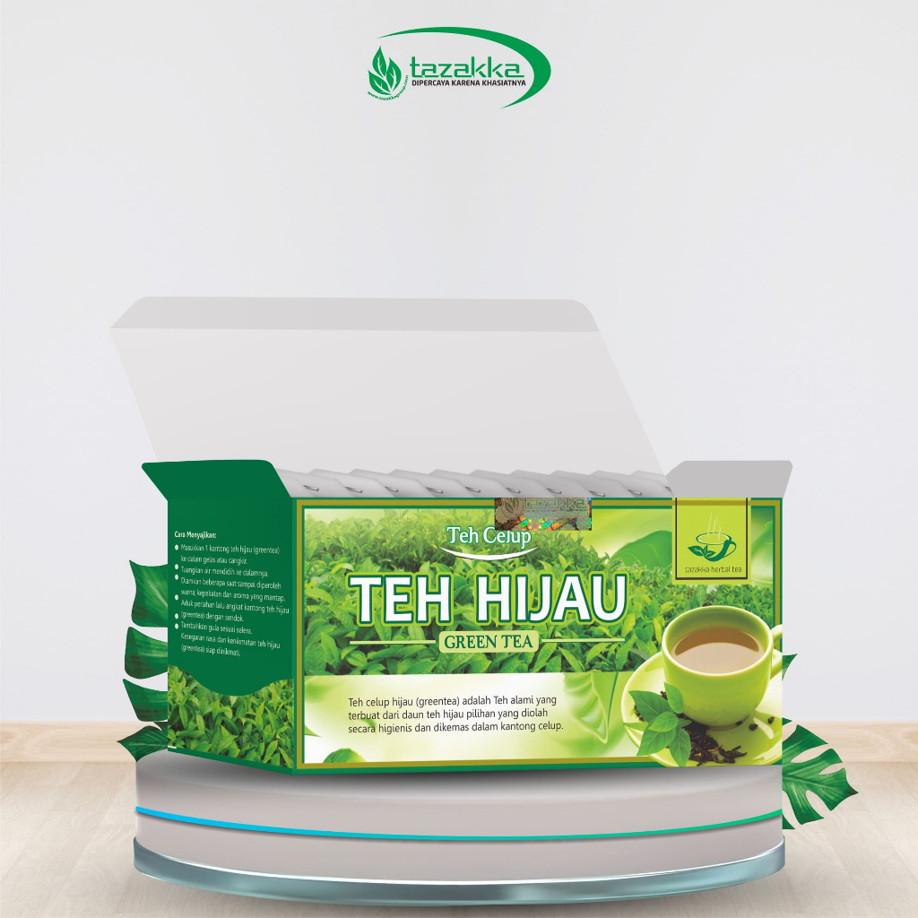 

Teh Hijau Diet Pelangsing Hilangkan Lemak Green Tea Herbal Tazakka 20 Kantung Celup Greentea Minuman Kesehatan Detox