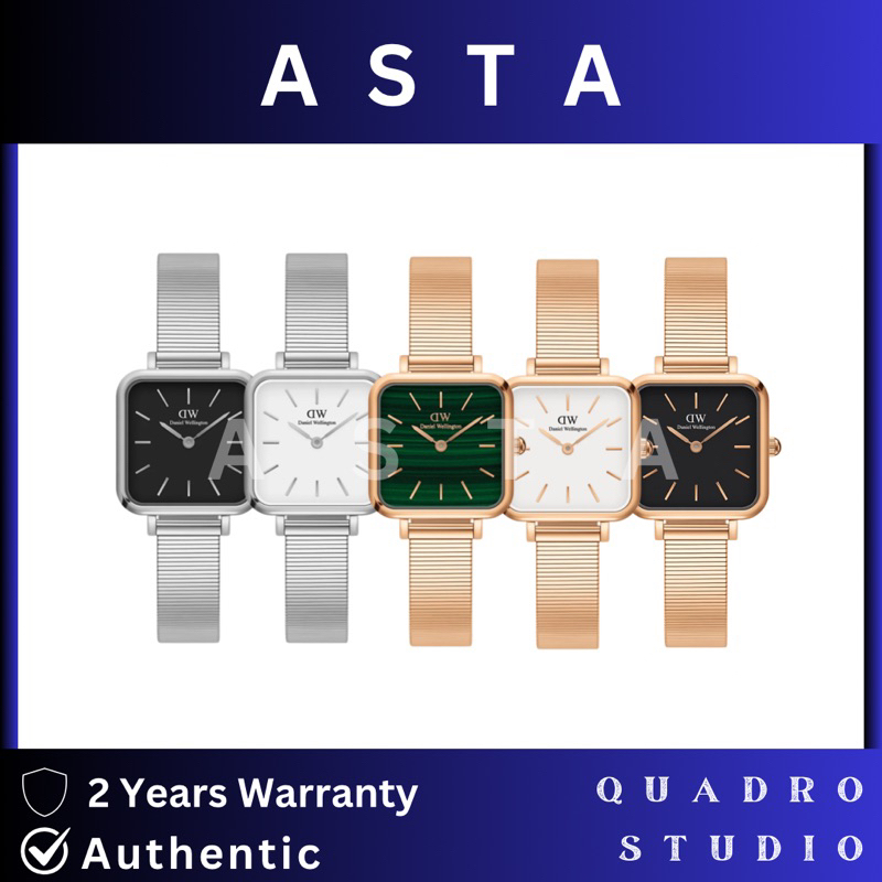 {Authentic - 2 years warranty} Jam Tangan Daniel Wellington Original Wanita Quadro Studio Fullset Bo