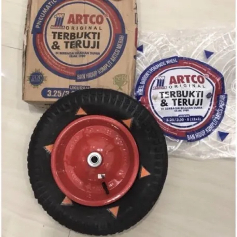 BAN GEROBAK ARTCO FULL SET BAN LUAR + BAN DALAM + VELG ORI ARTCO