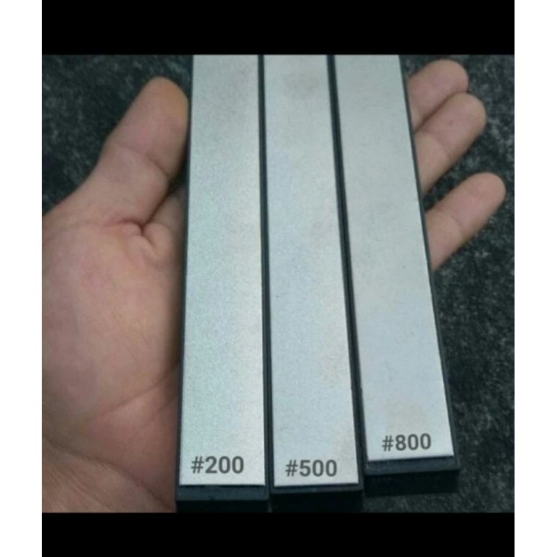 Batu Asah Diamond Grit 200, 500 & 800 Asahan Intan Pengasah Pisau